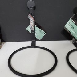 10 X Forged Iron Flower Pot Holder Rings