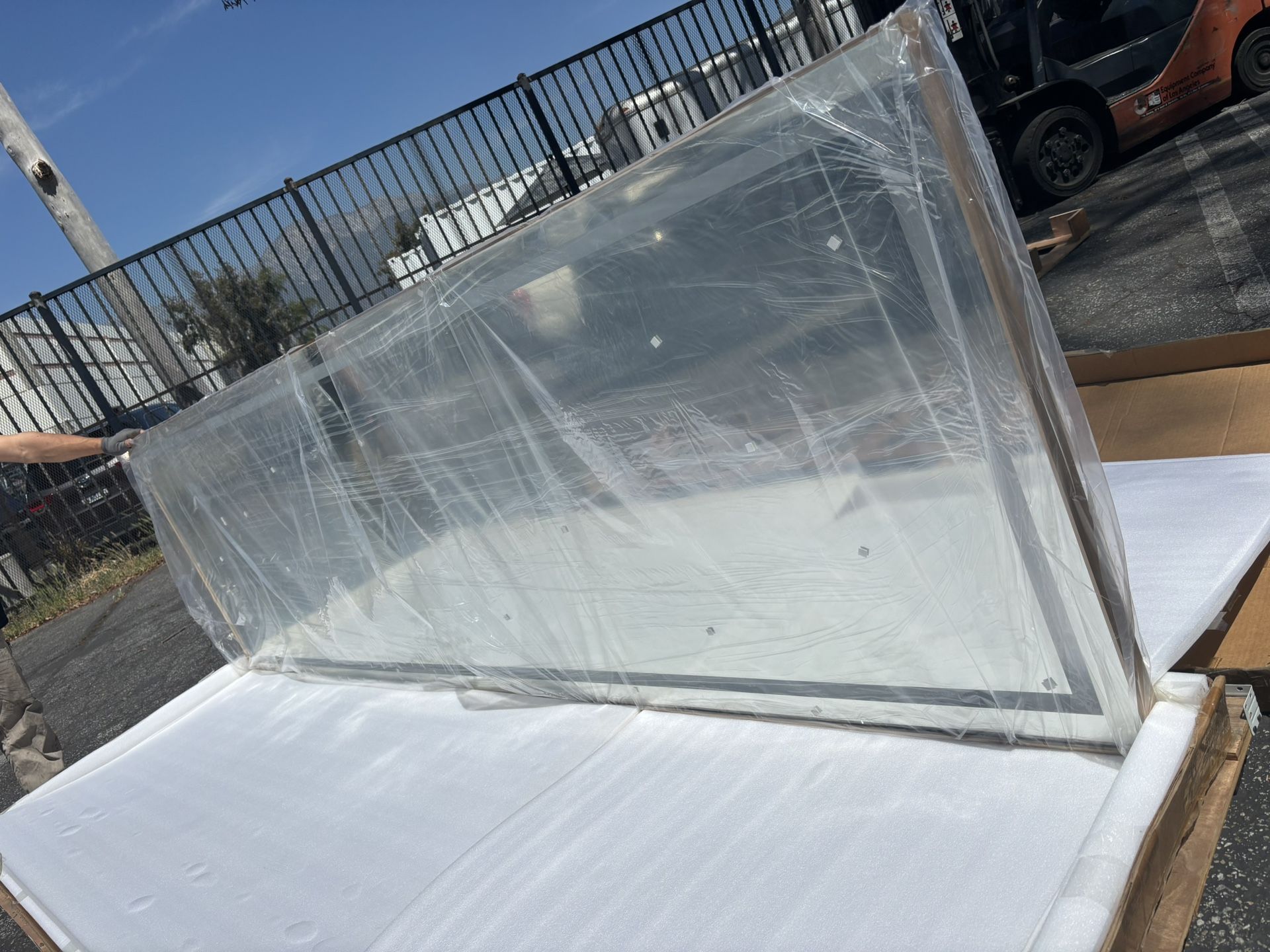 118x36 Inch LED Bathroom Mirror – Extra Large Wall-Mounted Vanity Mirror with Dimmable Light