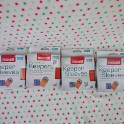 Maxell CD/DVD Keeper Sleeves - Multi-Color [25 Sleeves Each Pack.   Lot Of 4