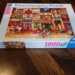 Jigsaw Puzzle 1000, Ravebsburger No. 194087, Jennifer Garant: Streets Of France