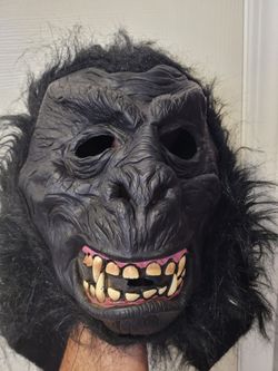 2 pc gorilla mask with zip up jumpsuit