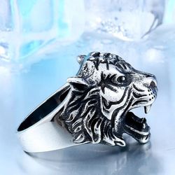 Stainless steel tiger head ring