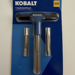 Brand New  Kobalt T-Handle Seat Wrench  6 Step Bit  Tapered Faucet  Heavy Duty 