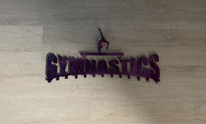 22” Purple Metal Gymnastics Medal Hanger Holder Display