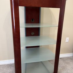 Wood, Glass & Metal Audio Equipment Stand