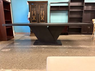 RESTORATION HARDWARE Corvo Black Oak Rectangular Dining Table