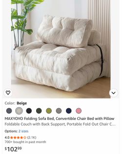 Convertible chair bed