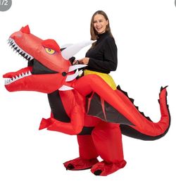 Inflatable dragon costume adult blow up ride on dinosaur