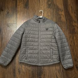 True Religion Puffer Jacket Grey