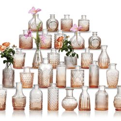 Glass Bud Vases Set Of 30