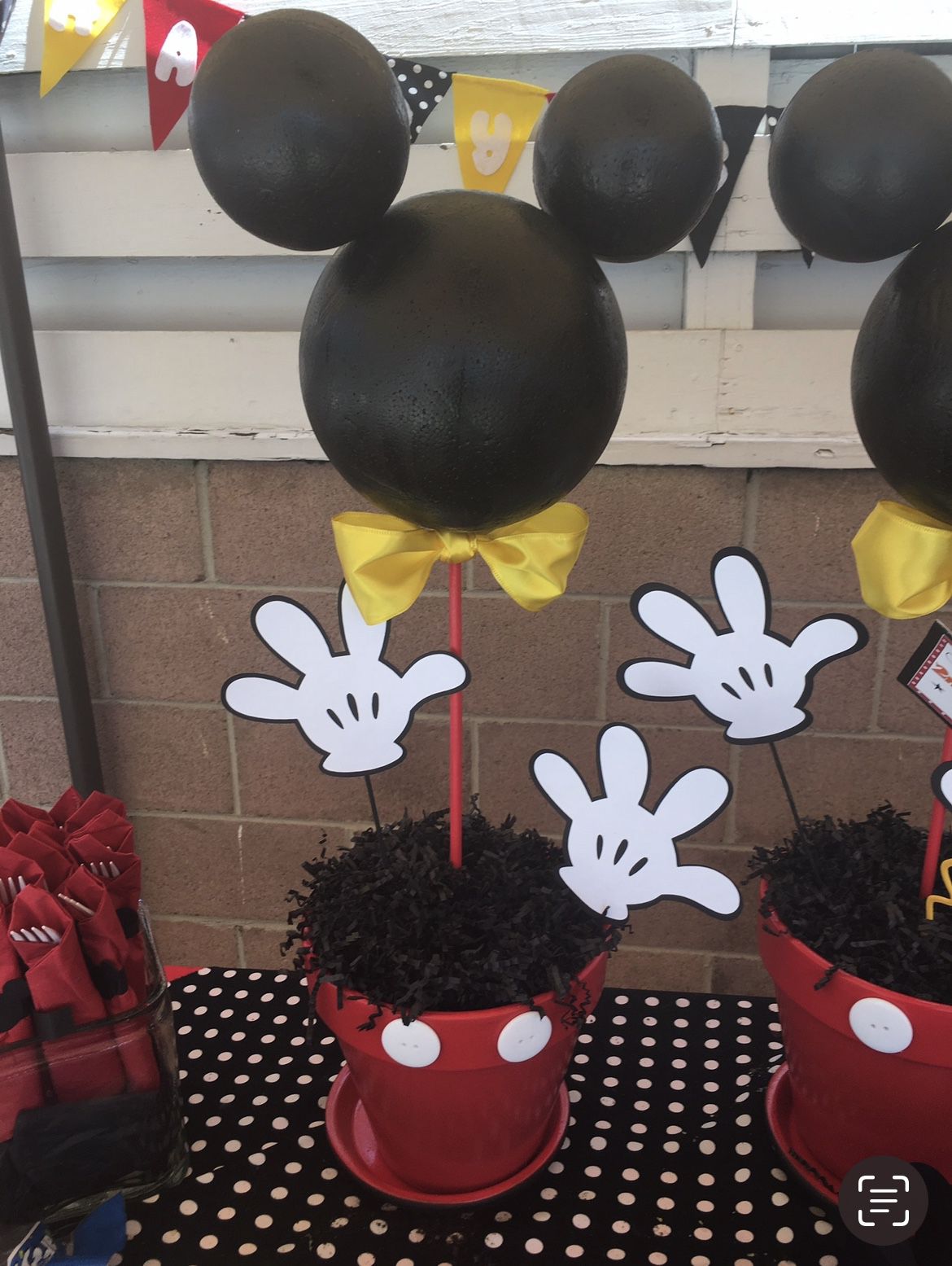 Mickey Mouse Party Table Center Piece