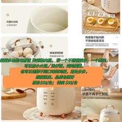 Dandan multi-function electric cooker with ceramic glaze inner pot