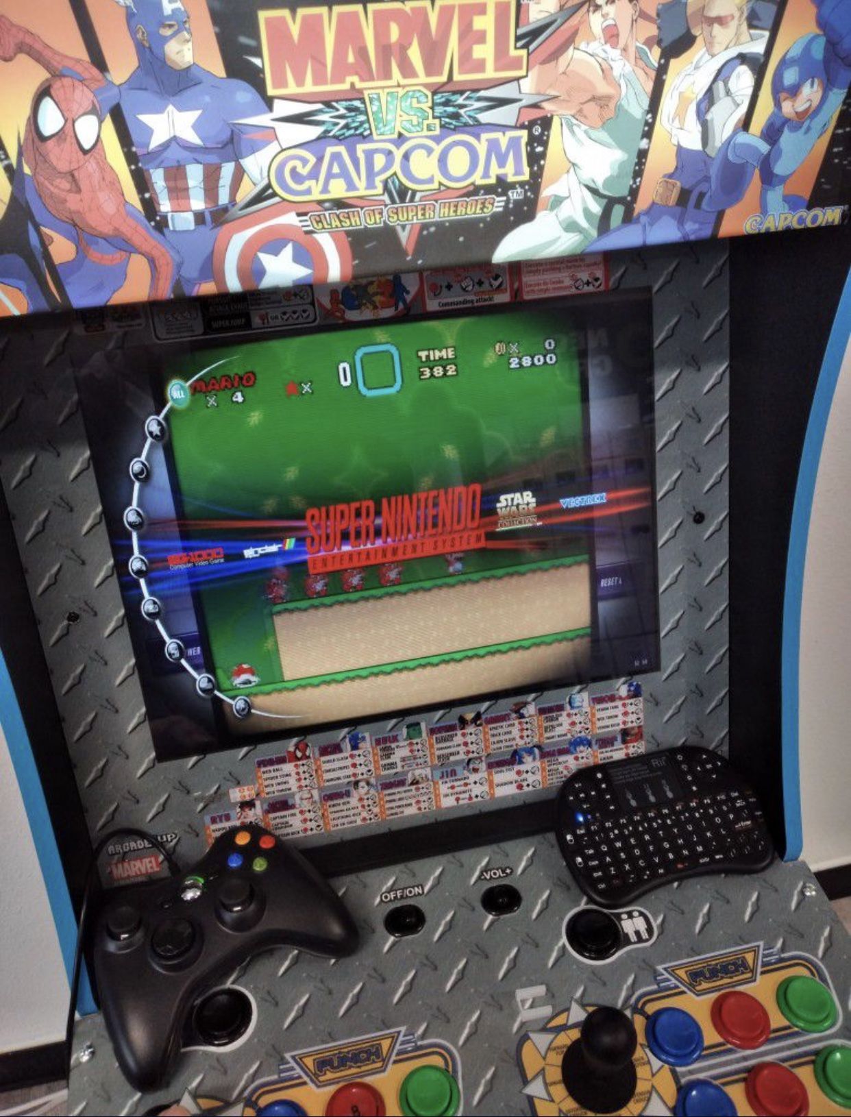 Arcade Cabinet Custom 10000 + Games 60 Console Brand New With Led Marquee And Led Control Pannel .Pc & Keyboard And 1 Controller
