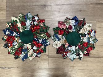 Set of 2 Quilted Table Toppers