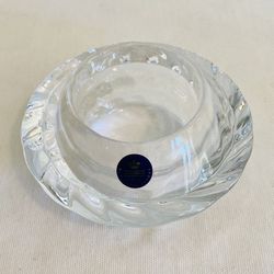 vintage royal copenhagen crystal votive candle holder