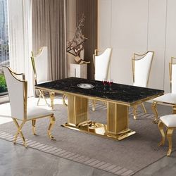 Dining Table + 6 Chair Set
