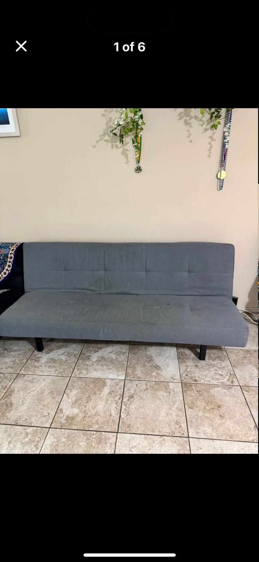 Grey Futon