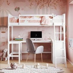Loft bed and captain america bed (no mattresses)