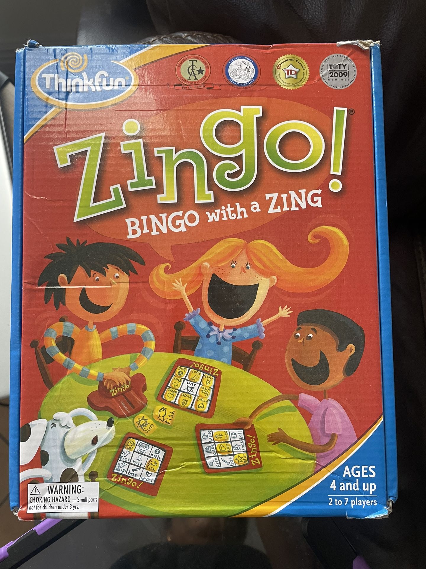 Zingo Kids Game Board 