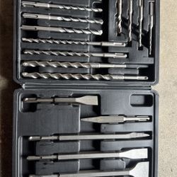 Concrete drill bit set, suitable for SDS impact drills, rotary hammer drills, and https://offerup.com/redirect/?o=Y2hpc2Vscy5OZXc=