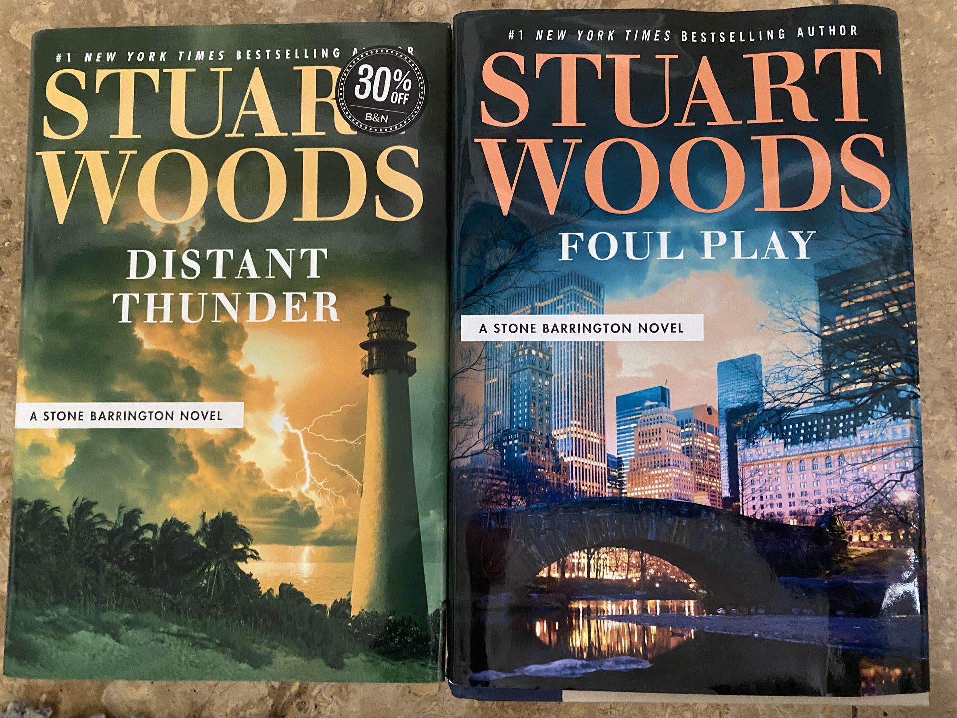 2 STUART WOODS Hardcover Books 