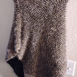 Ladies Softest Knit Shawl, Reversible 