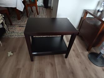 2 Crate& Barrel Ash side tables