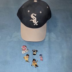 Chicago white Sox Hat Pins And Shirt 