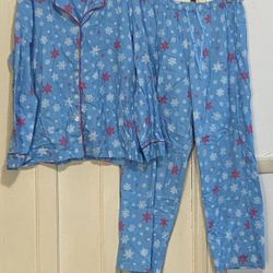Victoria Secret snowflakes women’s pj set Large
