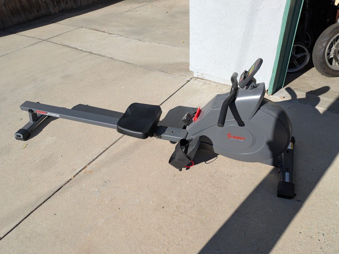 Sunny Smart Rower Rowing Machine Long Rail