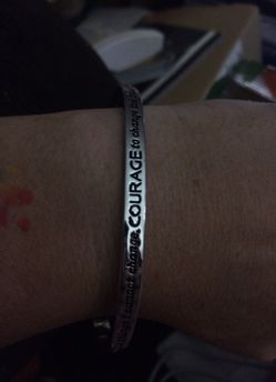 New! Silver tone Serenity Bracelet!