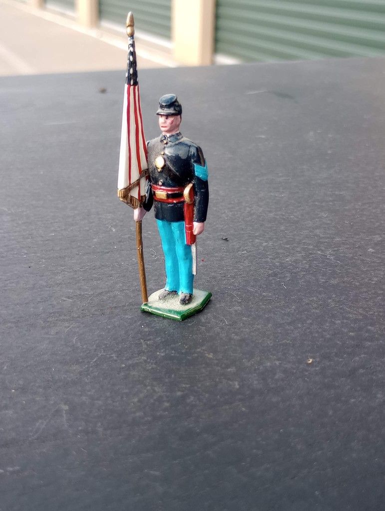 Toy Soldier Sergeant With Flag