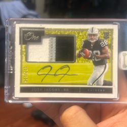 2019 Josh Jacobs Panini One autograph /125