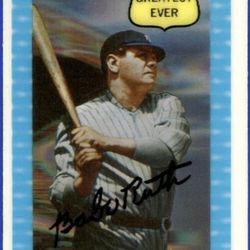 Baseball Card 1972 Kellogg's  #  6 Babe Ruth NR-MINT 
