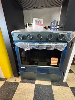 KitchenAid Forest green 5 burner stove