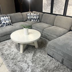 Sectional With Bed And Storage