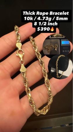 10k Rope Bracelet