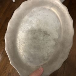 Vintage Pewter Plate — Made in USA — Collector’s Piece