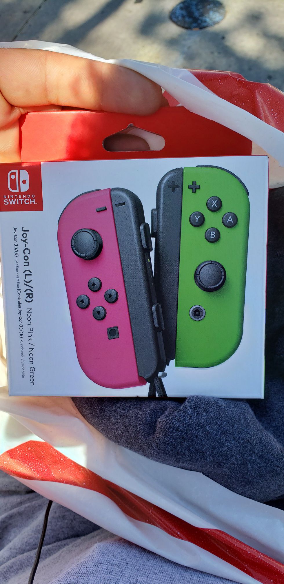 Joy-Con (L/R) - Neon Pink/Neon Green Wireless Controller for Nintendo Switch