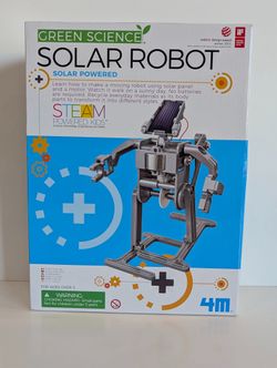 Green Science Solar Robot Kit 4M STEM Powered Kids DIY Solar Toy Ages 5+