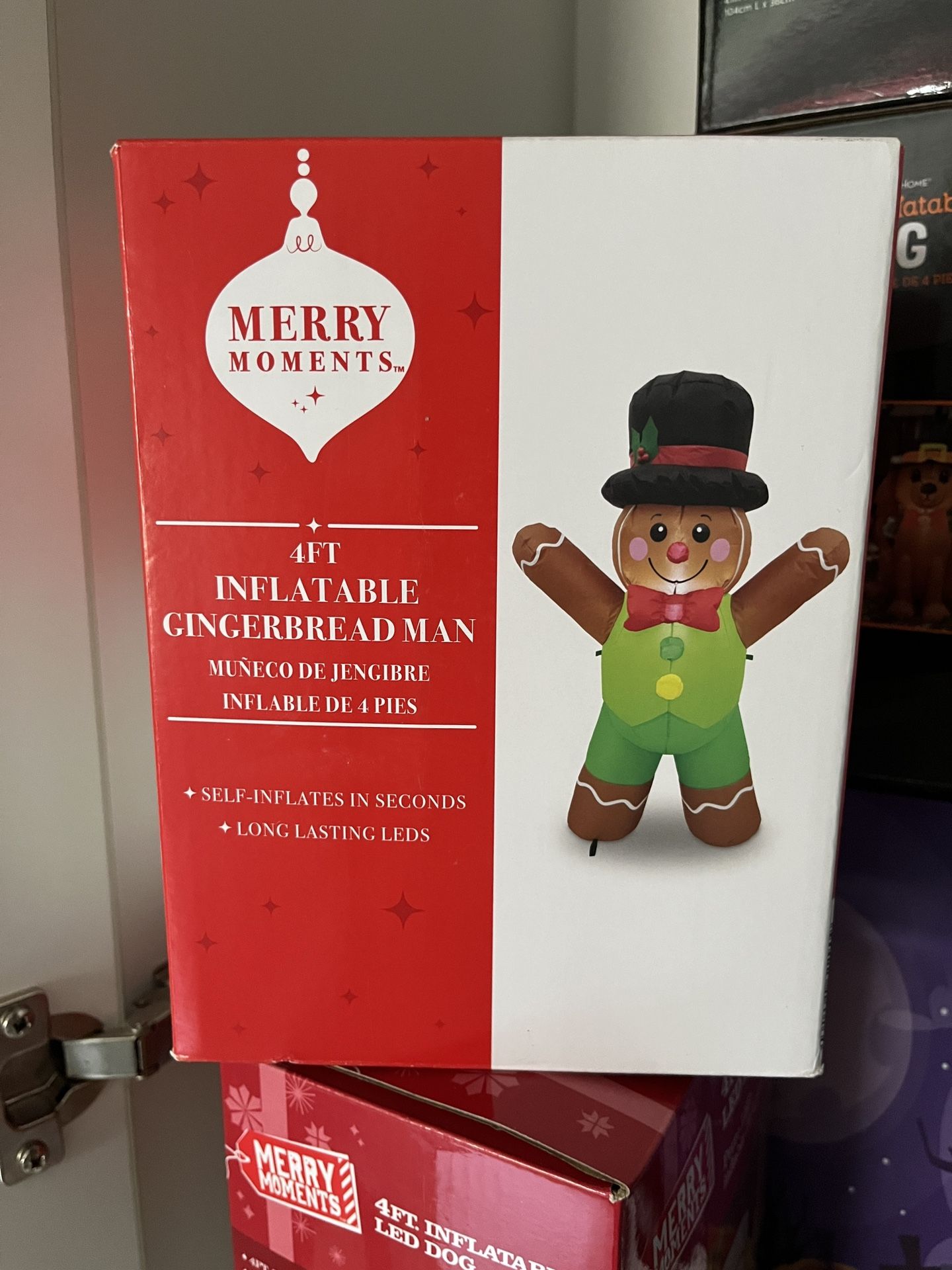 NEW! Christmas 4'Gingerbread Inflatable Yard Decor