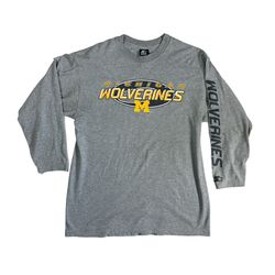 Vintage Michigan Wolverines Starter Long Sleeve Shirt