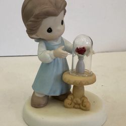 Precious Moments DISNEY BEAUTY AND THE BEAST OUR LOVE IS FOREVER IN BLOOM