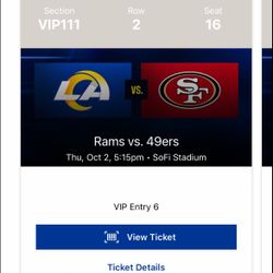 Rams vs 49ers