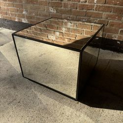 Mitchell Gold + Bob Williams Sutton Mirror Cube Side Table / Coffee Table 