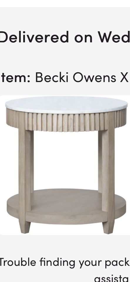 Round End Table