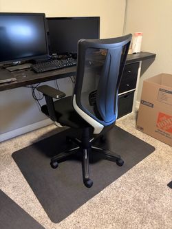 Office chair and mat
