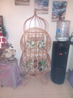 Vintage Cast Iron Wine Rack