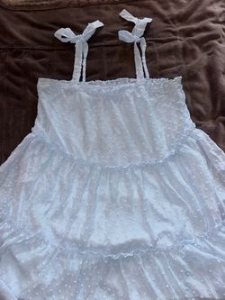 S blue baby doll dress