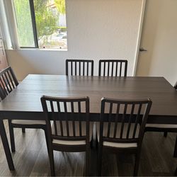 IKEA Kitchen table and 6 chair set